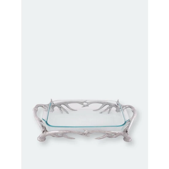 Arthur Court Designs Antler Pyrex Holder 3qt Serveware 2 Arthur Court Designs Antler Pyrex Holder 3qt Serveware - Image 2