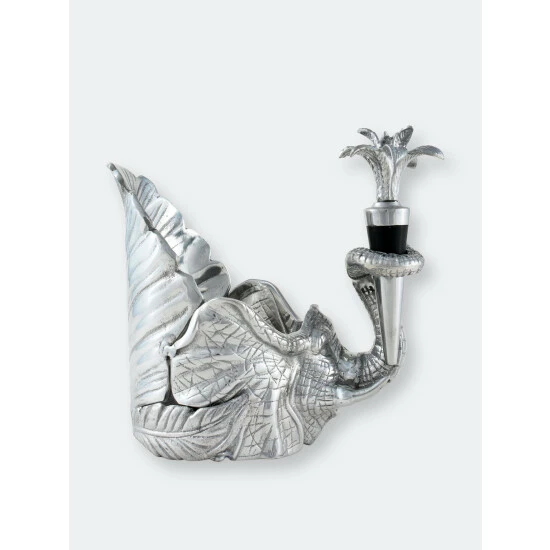 Arthur Court Designs Elephant Wine Coaster And Stopper Set Barware 3 Arthur Court Designs Elephant Wine Coaster And Stopper Set Barware - Image 3