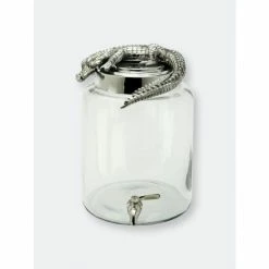Arthur Court Designs Alligator Beverage Server Round Serveware