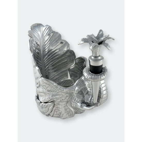 Arthur Court Designs Elephant Wine Coaster And Stopper Set Barware 4 Arthur Court Designs Elephant Wine Coaster And Stopper Set Barware - Image 4