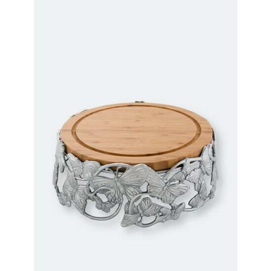 Arthur Court Designs Butterfly Cheese Pedestal Serveware 1 Arthur Court Designs Butterfly Cheese Pedestal Serveware