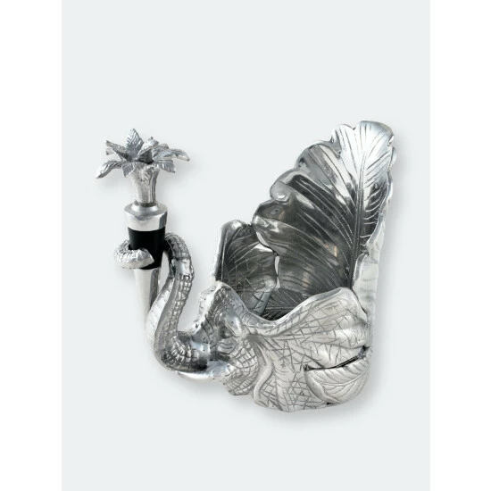 Arthur Court Designs Elephant Wine Coaster And Stopper Set Barware 7 Arthur Court Designs Elephant Wine Coaster And Stopper Set Barware - Image 7