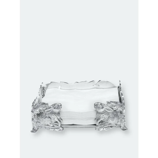 Arthur Court Designs Bunny Luncheon Napkin Box Serveware 1 Arthur Court Designs Bunny Luncheon Napkin Box Serveware