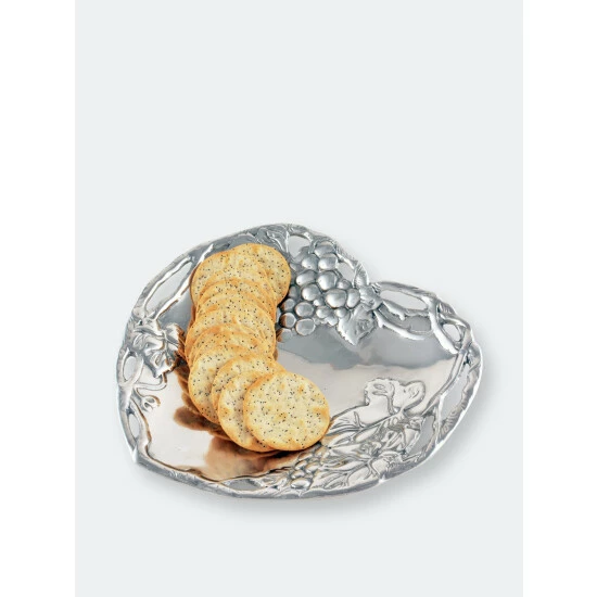 Arthur Court Designs Grape Heart Coupe Tray Serveware 2 Arthur Court Designs Grape Heart Coupe Tray Serveware - Image 2
