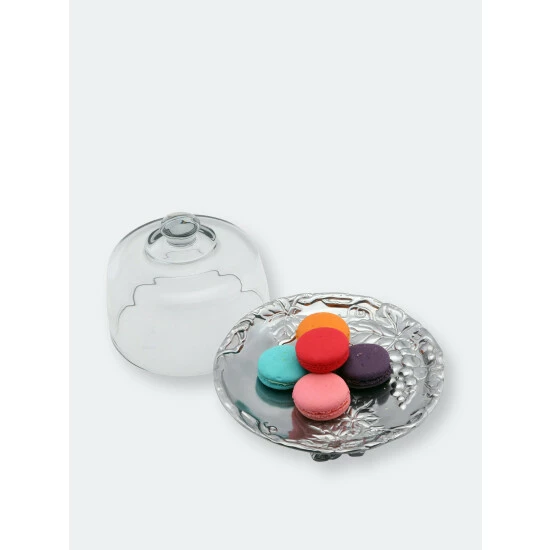 Arthur Court Designs Grape Plate With Glass Dome Serveware 2 Arthur Court Designs Grape Plate With Glass Dome Serveware - Image 2