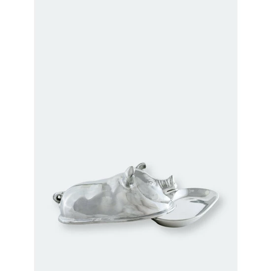 Arthur Court Designs Pig Butter Dish Serveware 4 Arthur Court Designs Pig Butter Dish Serveware - Image 4