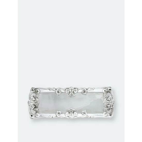 Arthur Court Designs Fleur-De-Lis Oblong Tray Serveware 5 Arthur Court Designs Fleur-De-Lis Oblong Tray Serveware - Image 5
