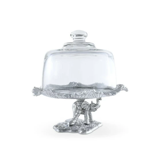 Arthur Court Designs Elephant Plate With Glass Dome Serveware 4 Arthur Court Designs Elephant Plate With Glass Dome Serveware - Image 4