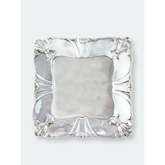 Arthur Court Designs Fleur-De-Lis Square Tray 12 Serveware 2 Arthur Court Designs Fleur-De-Lis Square Tray 12 Serveware - Image 2