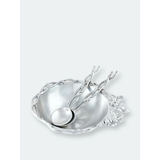 Arthur Court Designs Grape Open Vine Salad Set 3-Pc Dinnerware & Flatware 2 Arthur Court Designs Grape Open Vine Salad Set 3-Pc Dinnerware & Flatware - Image 2