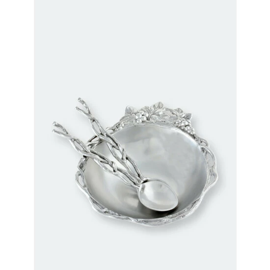 Arthur Court Designs Grape Open Vine Salad Set 3-Pc Dinnerware & Flatware 4 Arthur Court Designs Grape Open Vine Salad Set 3-Pc Dinnerware & Flatware - Image 4