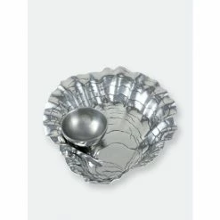 Arthur Court Designs Oyster W/Pearl Chip & Dip Serveware