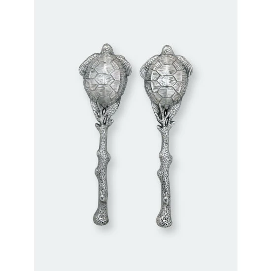 Arthur Court Designs Sea Turtle Salad Servers Serveware 4 Arthur Court Designs Sea Turtle Salad Servers Serveware - Image 4