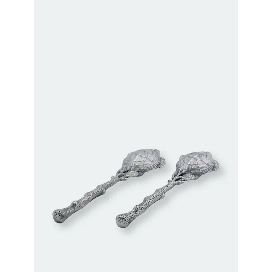 Arthur Court Designs Sea Turtle Salad Servers Serveware 6 Arthur Court Designs Sea Turtle Salad Servers Serveware - Image 6