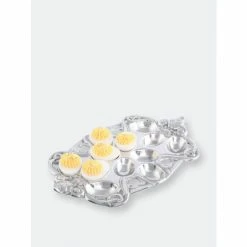 Arthur Court Designs Fleur-De-Lis Deviled Egg Holder Kitchen