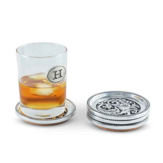 Arthur Court Designs Concho Western Drink Coaster Set Of 4 Decorative Accents 2 Arthur Court Designs Concho Western Drink Coaster Set Of 4 Decorative Accents - Image 2