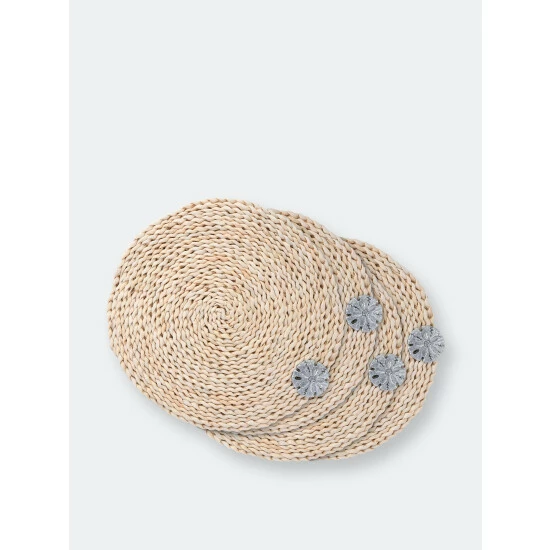 Arthur Court Designs Sand Dollar Twisted Seagrass Placemats - Set Of 4 Dining & Tabletop 1 Arthur Court Designs Sand Dollar Twisted Seagrass Placemats - Set Of 4 Dining & Tabletop