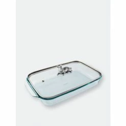 Arthur Court Designs Bunny Lid With Pyrex 3 Quart Baking Dish Bakeware