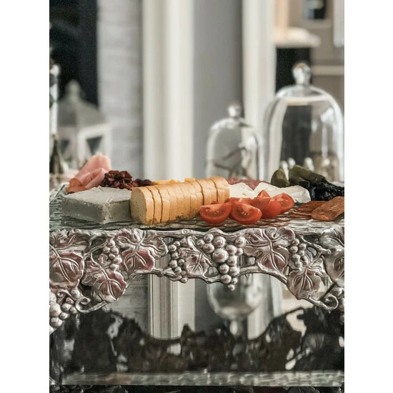 Arthur Court Designs Grape Cake Pedestal Sheet Dining & Tabletop 3 Arthur Court Designs Grape Cake Pedestal Sheet Dining & Tabletop - Image 3