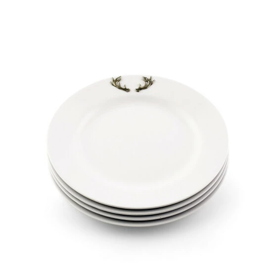 Arthur Court Designs Deer Antlers Melamine Lunch Plates - Set of 4 Dinnerware & Flatware Default Title Arthur Court Designs Deer Antlers Melamine Lunch Plates - Set Of 4 Dinnerware & Flatware Default Title -Arthur Court Designs Sales unnamed file 61