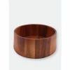 Arthur Court Designs Tulip Shape Acacia Wood Salad Bowl Large Dinnerware & Flatware