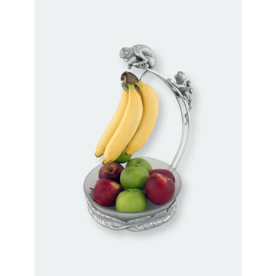 Arthur Court Designs Monkey Banana Holder With Bowl Dinnerware & Flatware 1 Arthur Court Designs Monkey Banana Holder With Bowl Dinnerware & Flatware