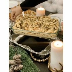 Arthur Court Designs Fleur-De-Lis Pyrex Holder 3qt Serveware -Arthur Court Designs Sales unnamed file 730