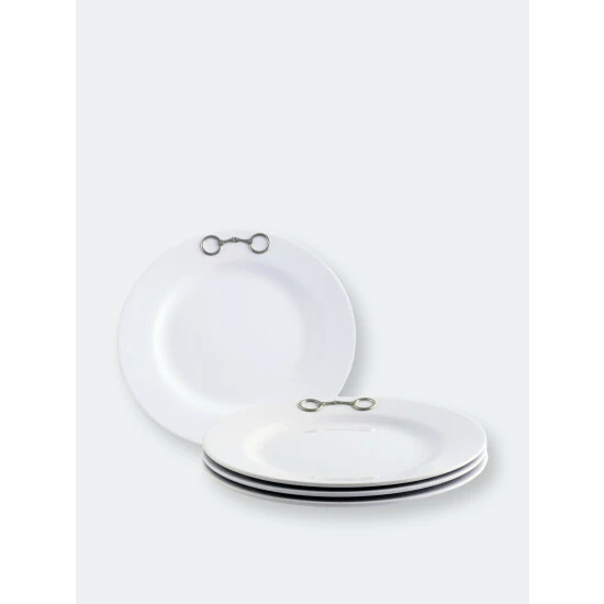Arthur Court Designs Equestrian Bit Melamine Lunch Plates - Set Of 4 Dinnerware & Flatware 1 Arthur Court Designs Equestrian Bit Melamine Lunch Plates - Set Of 4 Dinnerware & Flatware