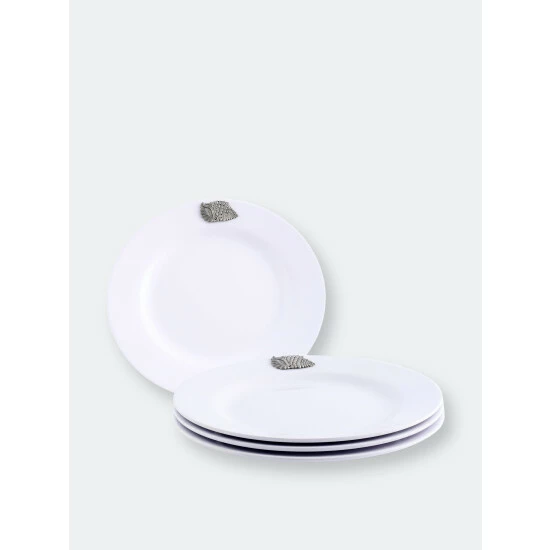 Arthur Court Designs Sea Shell Melamine Lunch Plates - Set Of 4 Dinnerware & Flatware 1 Arthur Court Designs Sea Shell Melamine Lunch Plates - Set Of 4 Dinnerware & Flatware