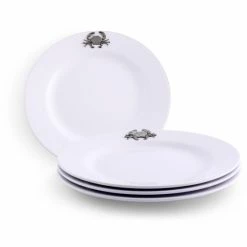 Arthur Court Designs Crab Melamine Lunch Plates - Set Of 4 Dinnerware & Flatware