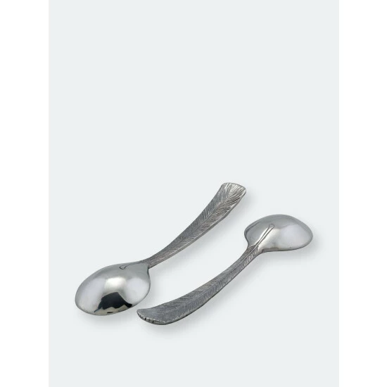 Arthur Court Designs Feather Salad Servers Serveware 8 Arthur Court Designs Feather Salad Servers Serveware - Image 8