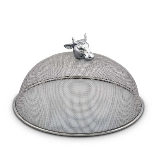 Arthur Court Designs Cow Head Stainless Mesh Picnic Cover Serveware 2 Arthur Court Designs Cow Head Stainless Mesh Picnic Cover Serveware - Image 2
