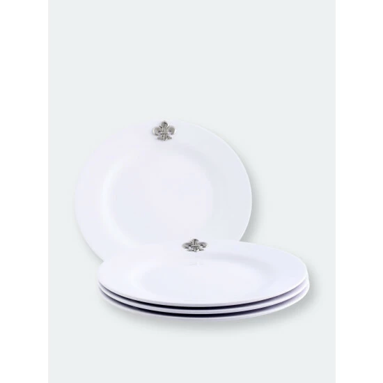 Arthur Court Designs Fleur de lis Melamine Lunch Plates - Set of 4 Dinnerware & Flatware Arthur Court Designs Fleur De Lis Melamine Lunch Plates - Set Of 4 Dinnerware & Flatware -Arthur Court Designs Sales unnamed file 93