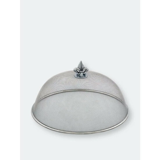 Arthur Court Designs Fleur De Lis Stainless Mesh Picnic Cover Serveware 1 Arthur Court Designs Fleur De Lis Stainless Mesh Picnic Cover Serveware