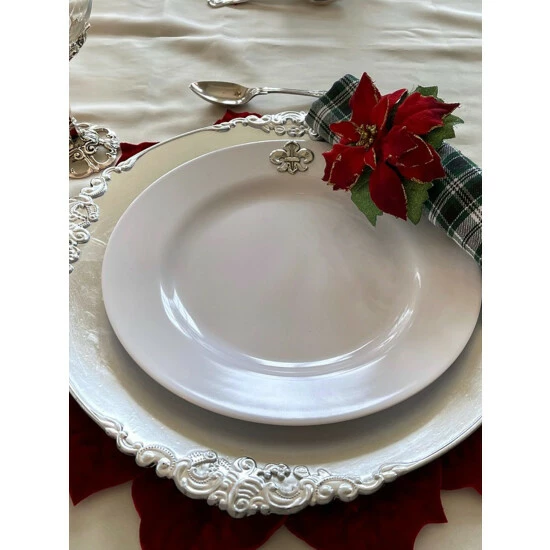 Arthur Court Designs Fleur de lis Melamine Lunch Plates - Set of 4 Dinnerware & Flatware Arthur Court Designs Fleur De Lis Melamine Lunch Plates - Set Of 4 Dinnerware & Flatware -Arthur Court Designs Sales unnamed file 94