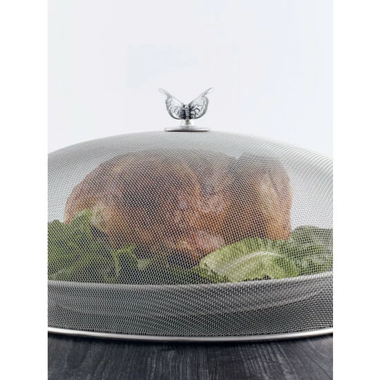 Arthur Court Designs Butterfly Stainless Mesh Picnic Cover Serveware 6 Arthur Court Designs Butterfly Stainless Mesh Picnic Cover Serveware - Image 6