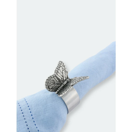 Arthur Court Designs Butterfly Napkin Rings - Set Of 4 Dinnerware & Flatware 3 Arthur Court Designs Butterfly Napkin Rings - Set Of 4 Dinnerware & Flatware - Image 3